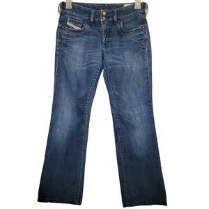 Diesel Ronhar Y2K low rise bootcut womens blue jeans 29x32